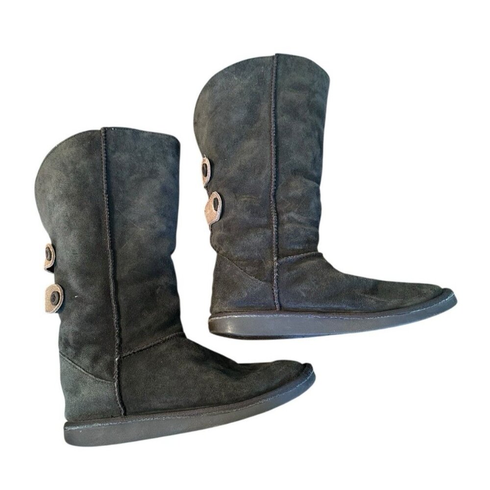 Emu Wool Women's Zoe Dark Green Merino Lined Winter Boots Sz W8 W20221‎ Suede